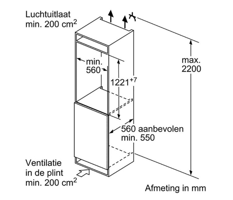 BOSCH KIR41SDD1 SERIE 6 réfrigérateur sans surgélateur - 122cm