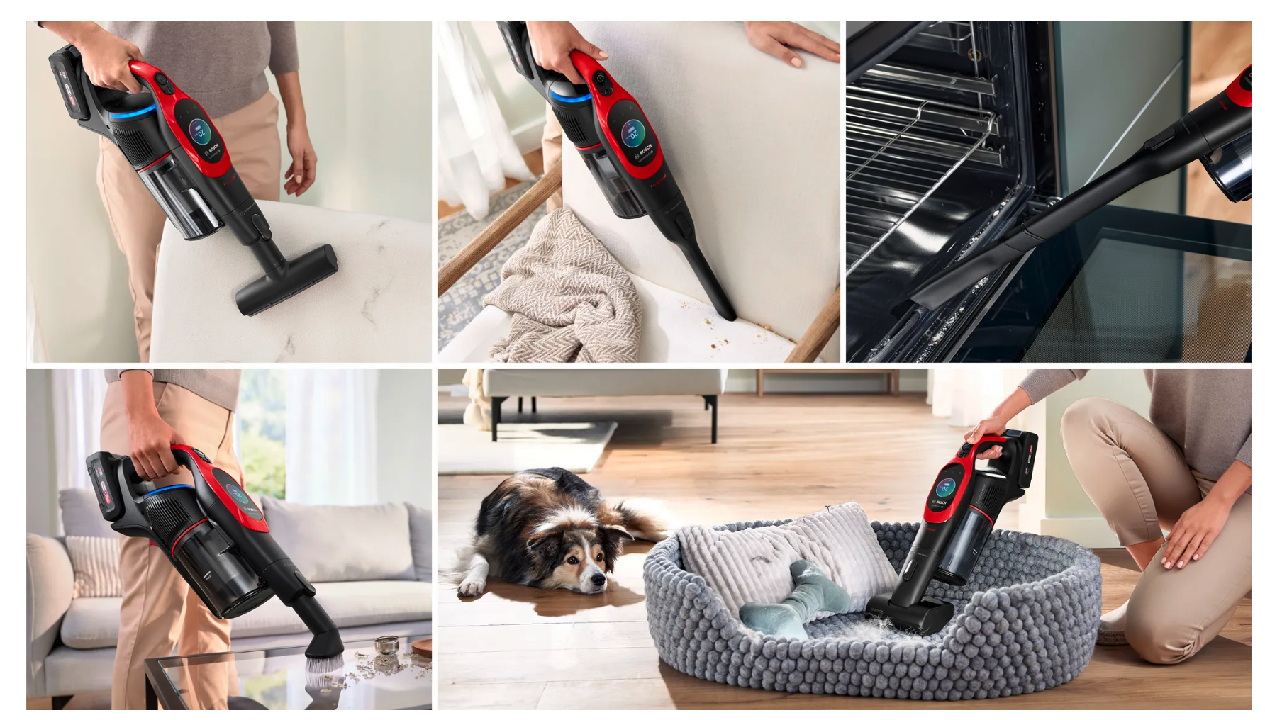 BOSCH BCS1041PET Unlimited 10 aspirateur balai