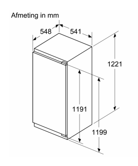 BOSCH KIL42VFE0 SERIE 4 réfrigérateur avec surgélateur - 122cm