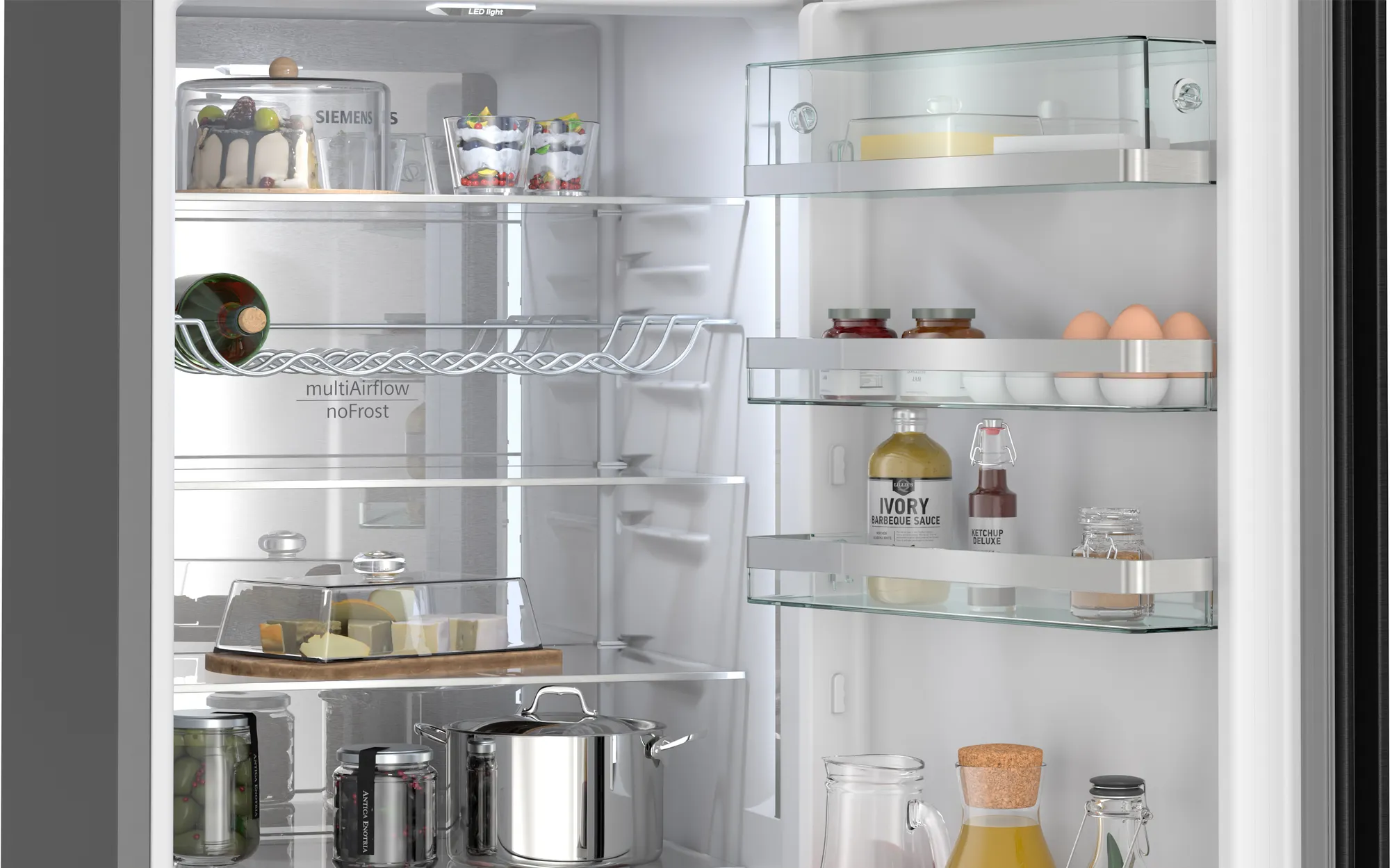 SIEMENS KG39N4X1F iQ500 combiné réfrigérateur-congélateur pose-libre - 203cm