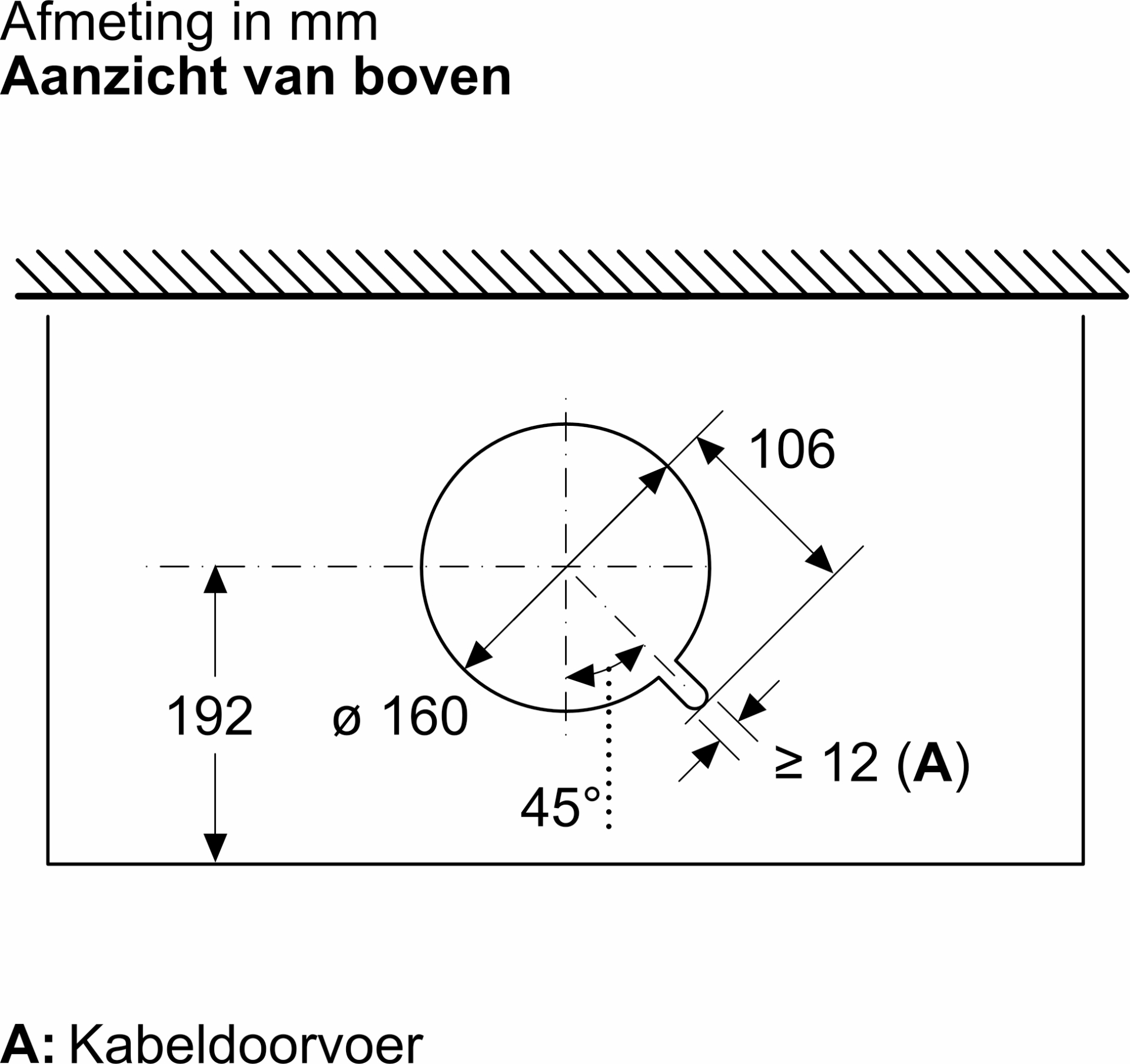 BOSCH DBB85CC60 hotte décorative - 80cm