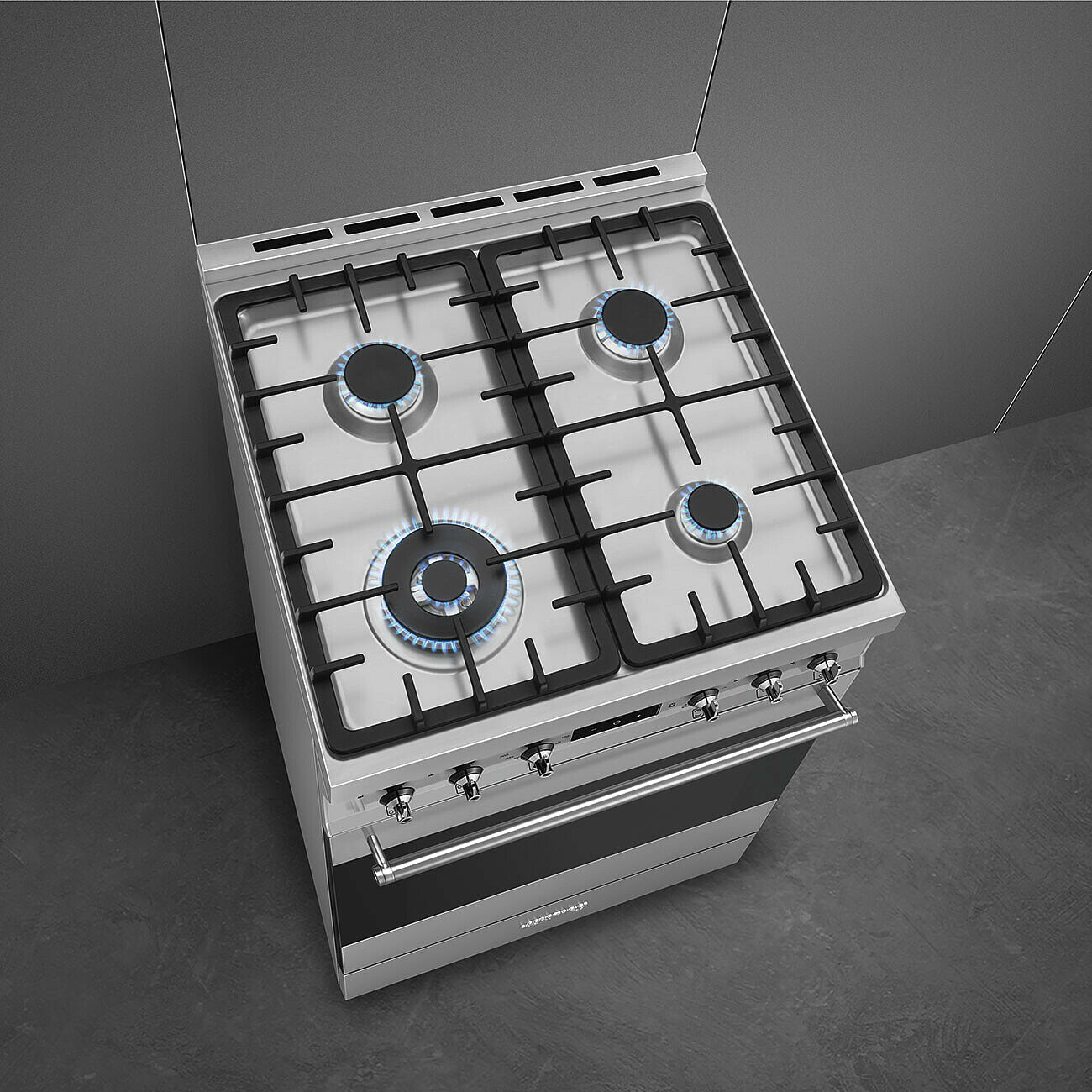 SMEG C6GMX2 cuisinière avec taque à gaz - 60cm