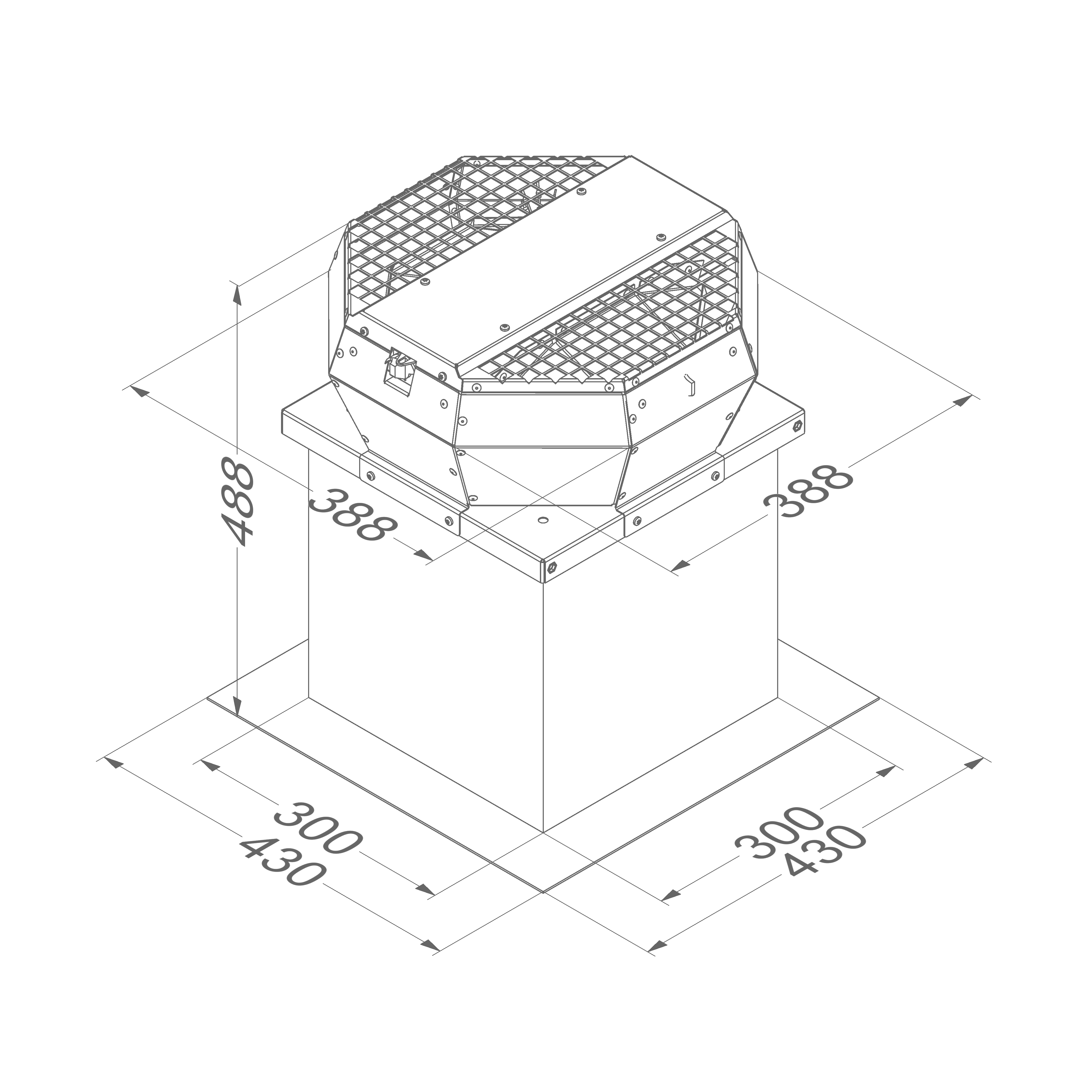 NOVY 745999 moteur externe - montage sur toit