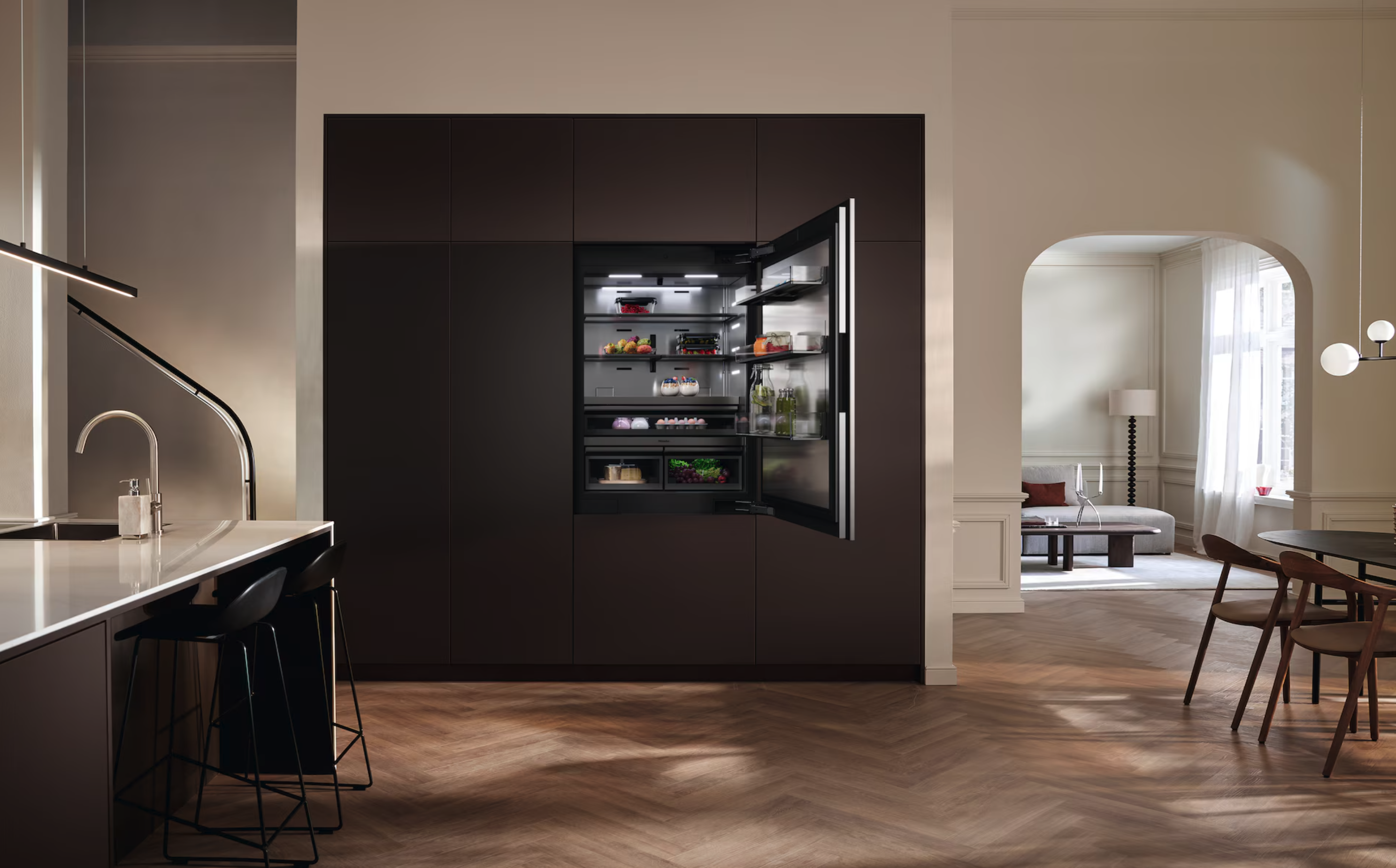 MIELE KFMC3844R combiné réfrigérateur-congélateur - 213cm