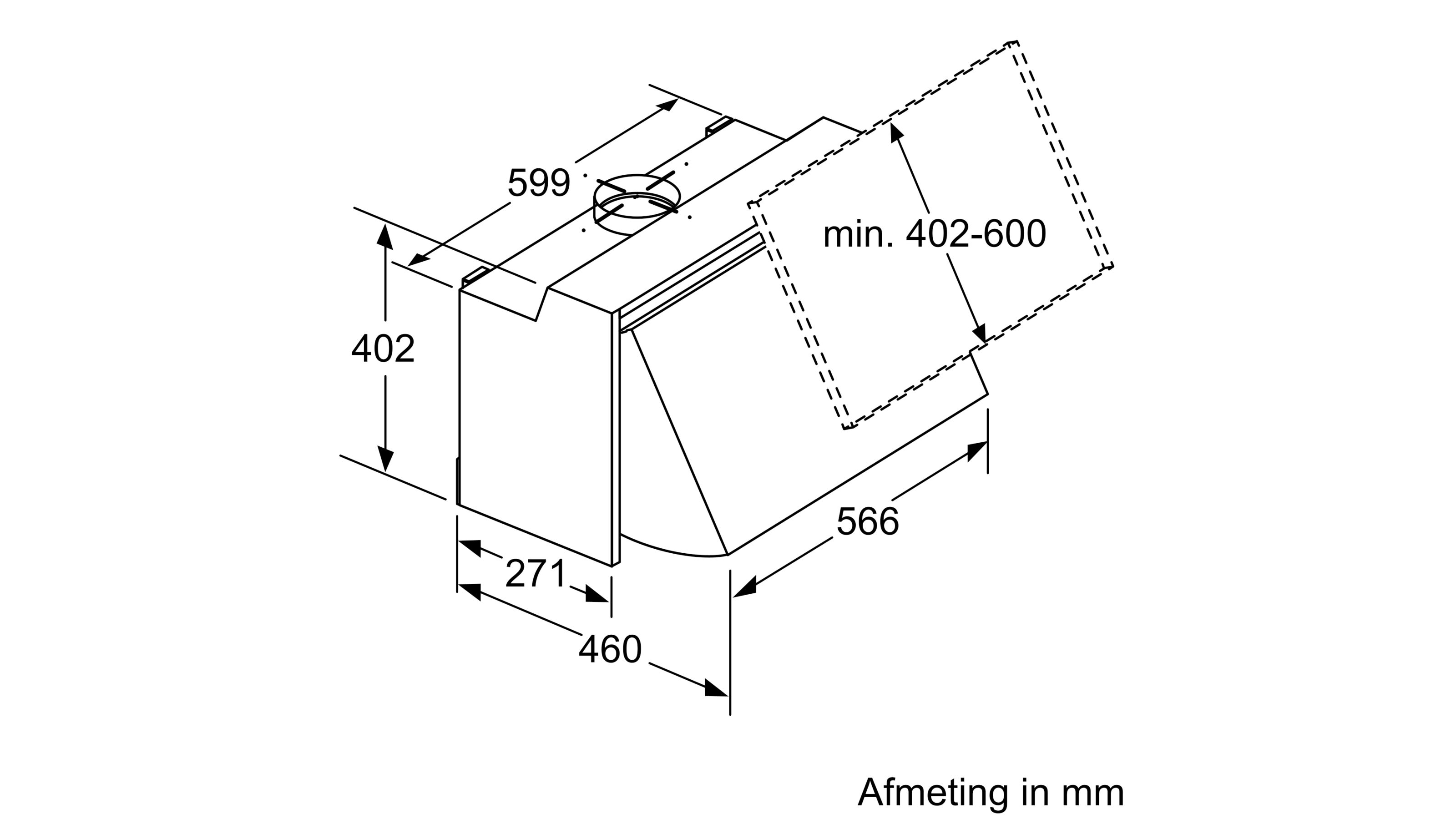 SIEMENS LE66MAC00 IQ100 hotte intégré - 60cm