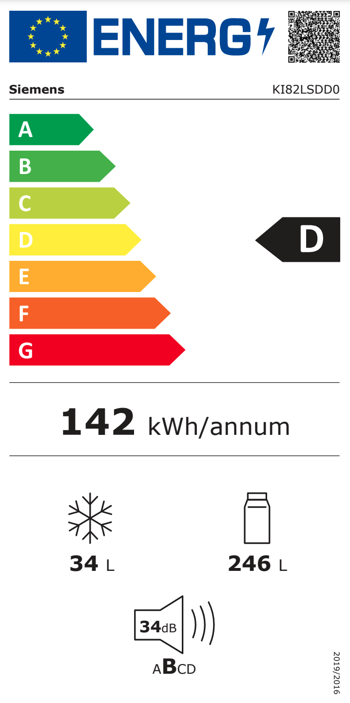 SIEMENS KI82LSDD0 IQ500 refrigérateur avec surgélateur - 177cm
