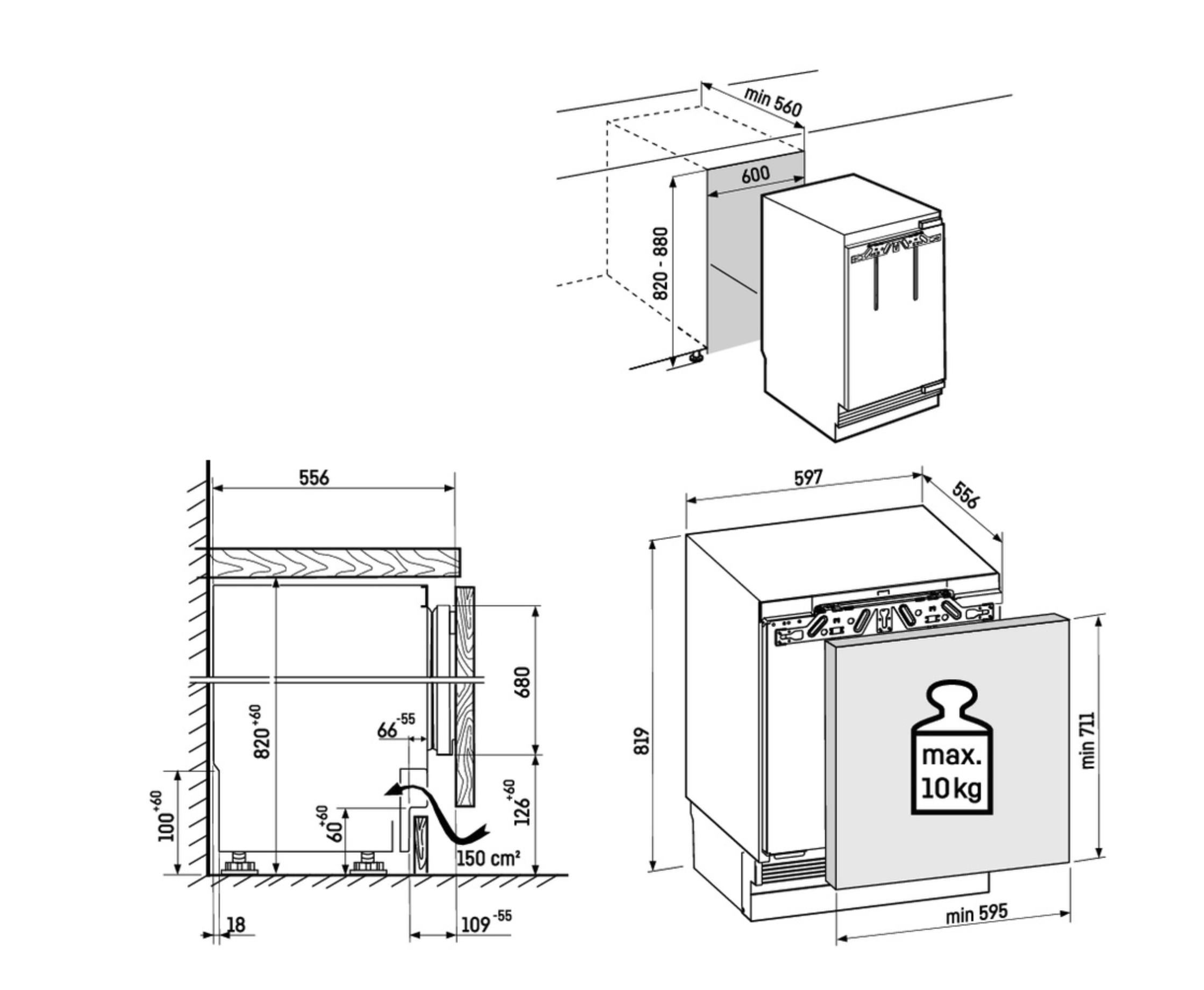 LIEBHERR SUFNPC365I20 congélateur sous-encastrable