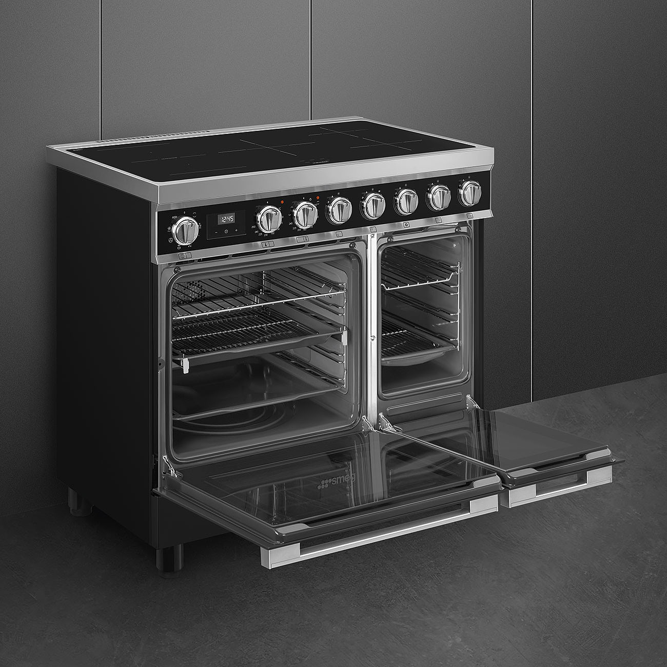 SMEG CPF92IMBL cuisinière avec taque à induction - 90cm