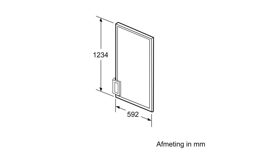 BOSCH KFZ40AX0 panneau de porte