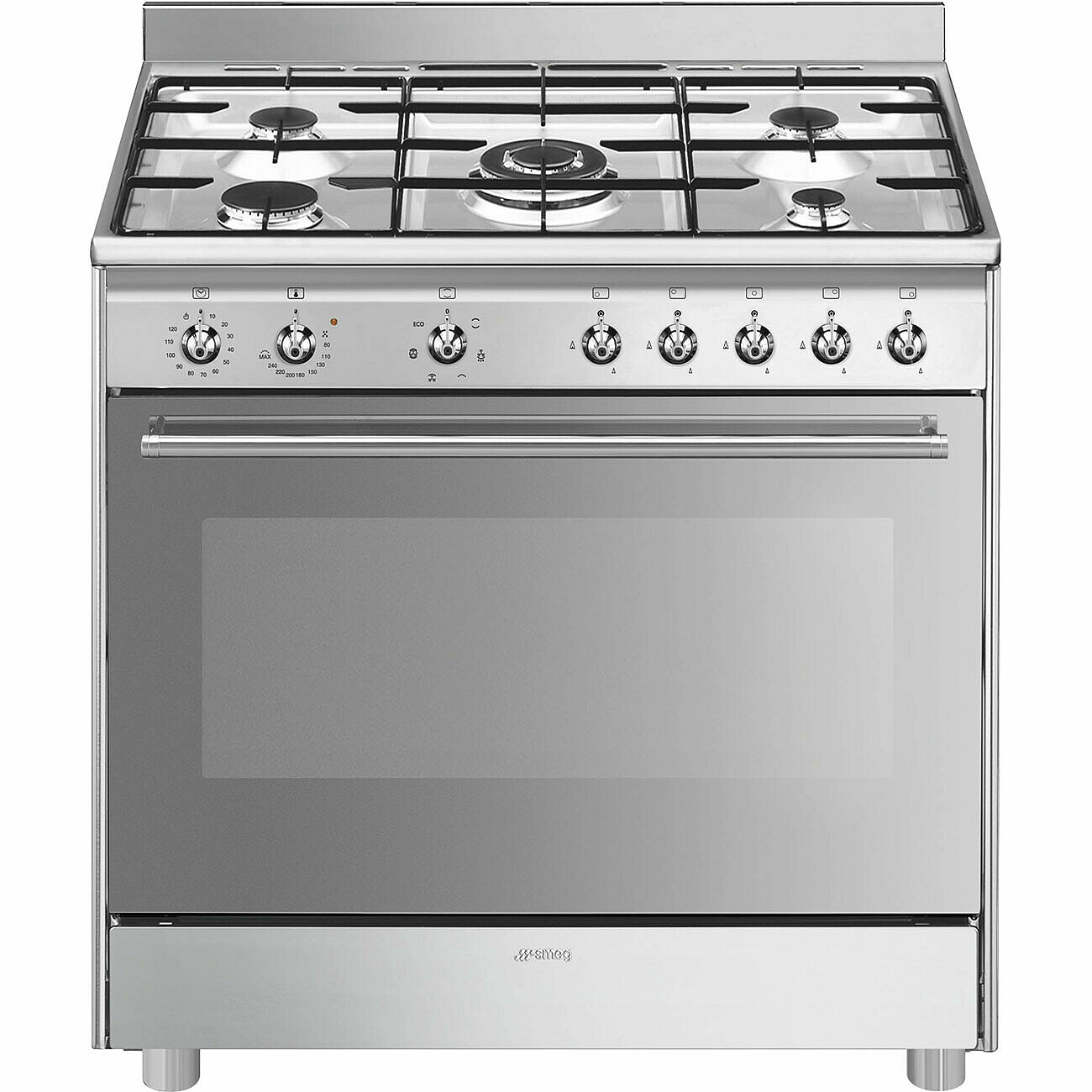 SMEG SX91GM cuisinière avec taque à gaz - 90cm