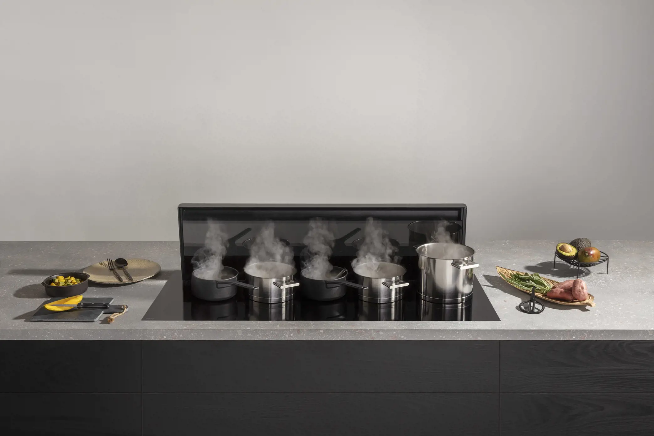 NOVY 42120 table de cuisson avec hotte integrée - 120cm
