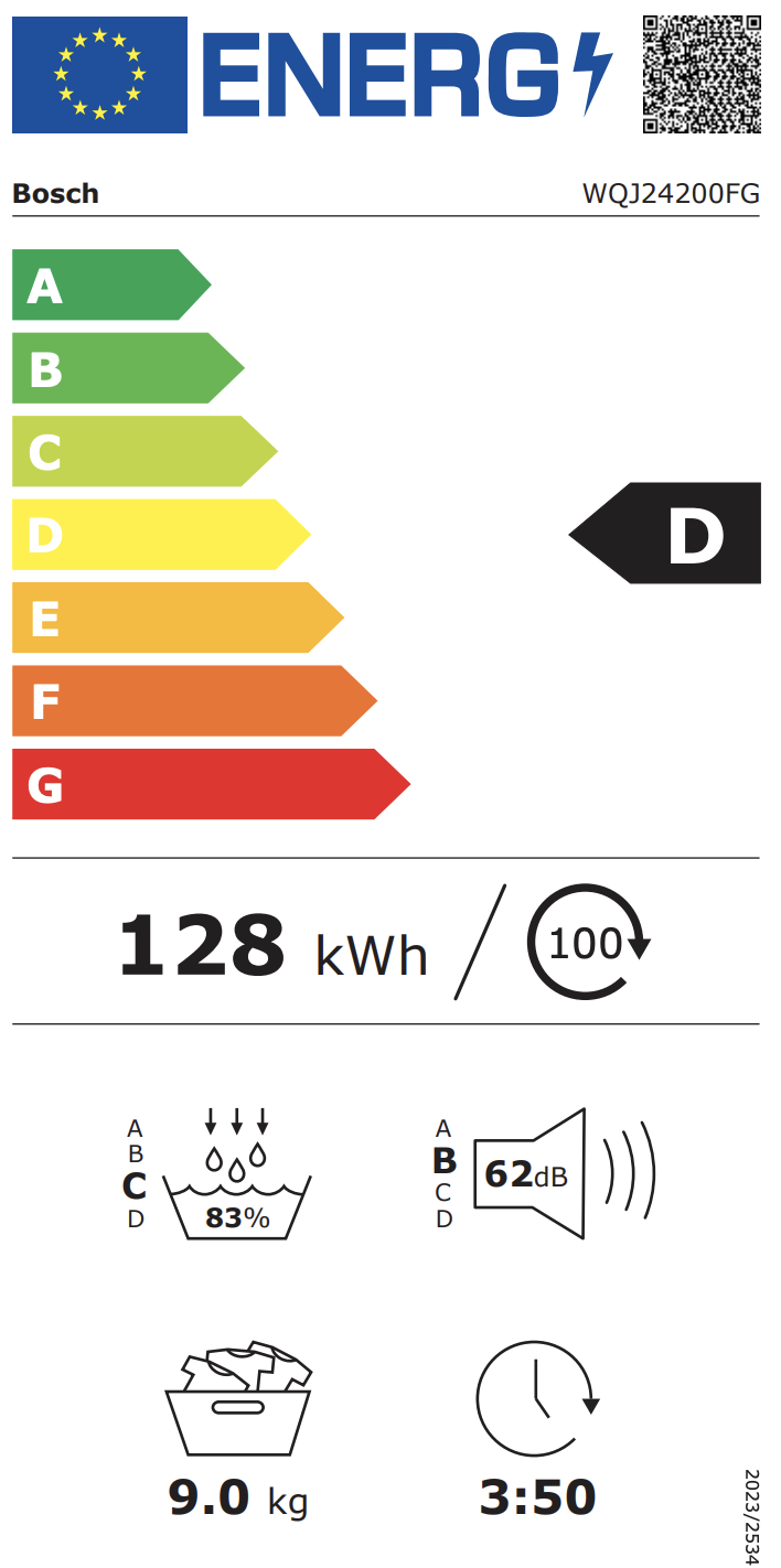 BOSCH WQJ24200FG seche-linge