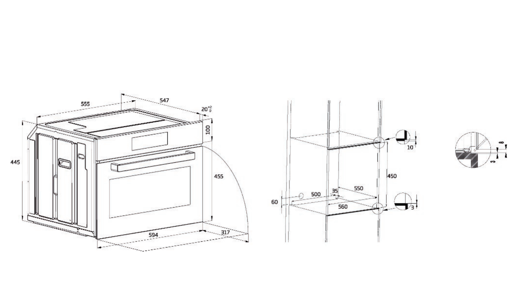BEKO BBCM17400B four multifonction - 45cm