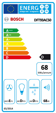 BOSCH DFT93AC50 SERIE 4 hotte téléscopique - 90cm