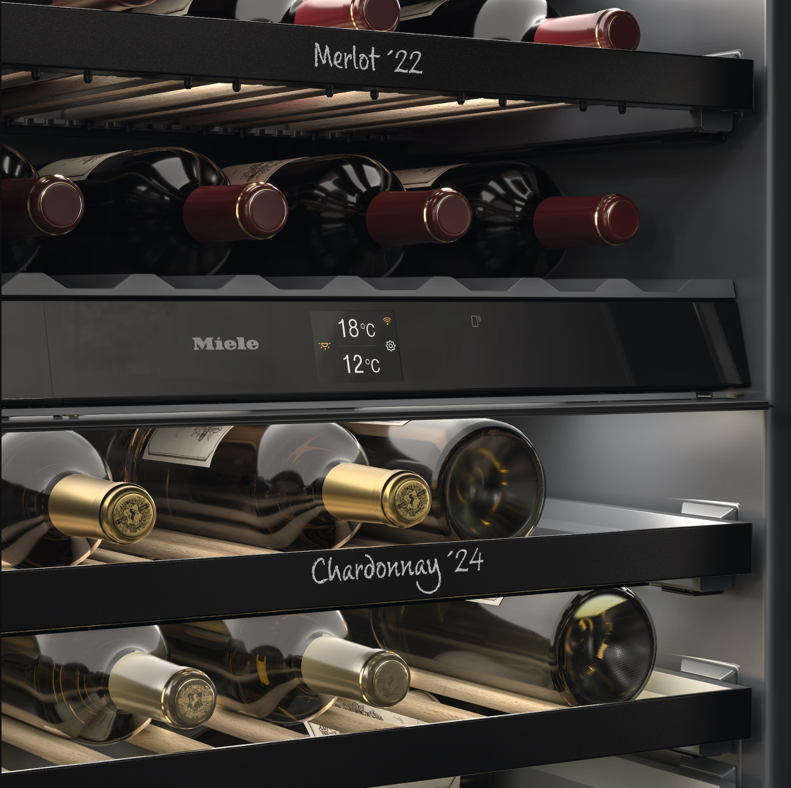 MIELE KWTUS7196EOBSW cave à vin sous-encastrable