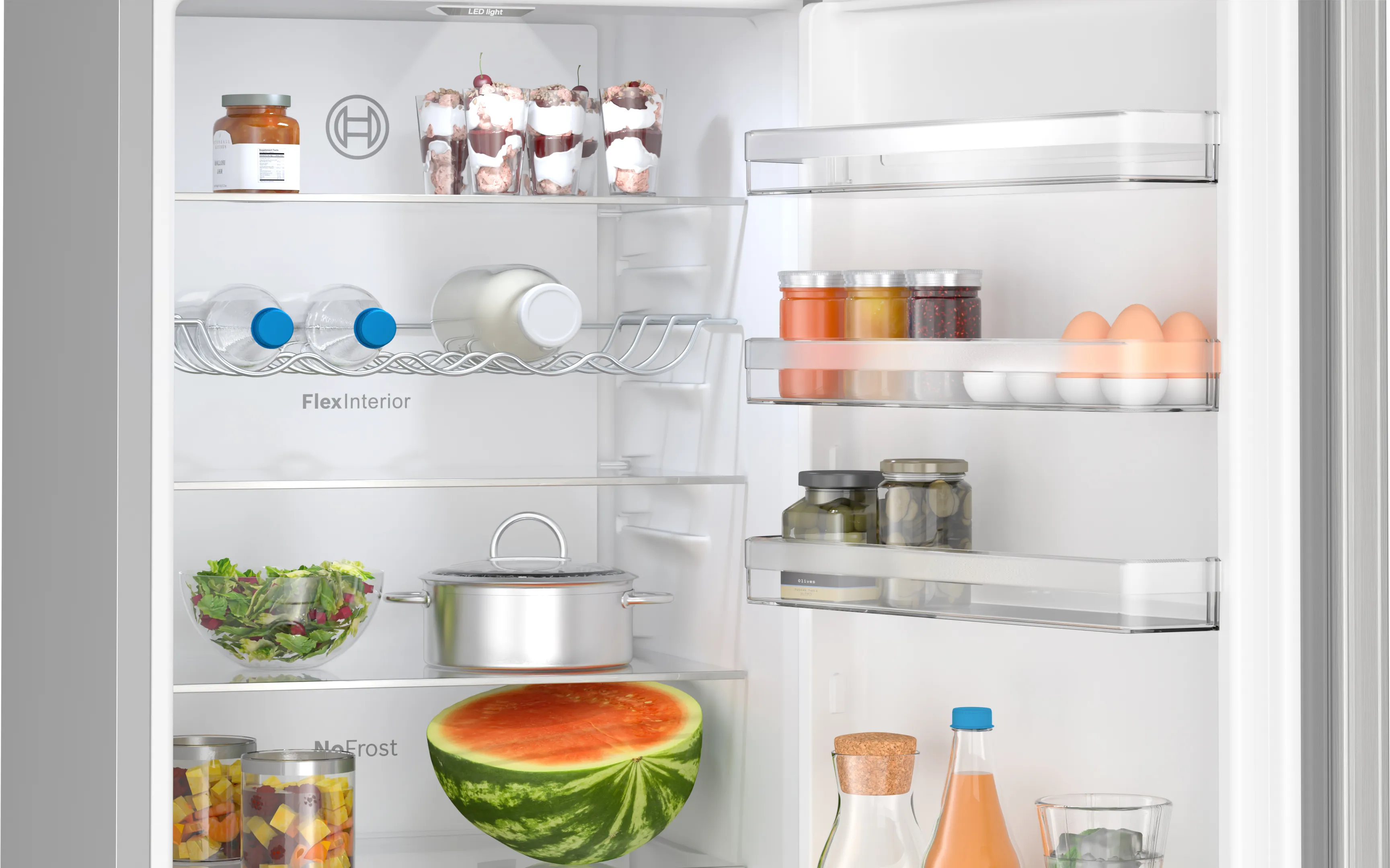 BOSCH KGN392LAF SERIE 4 combiné réfrigérateur-congélateur pose-libre - 203cm