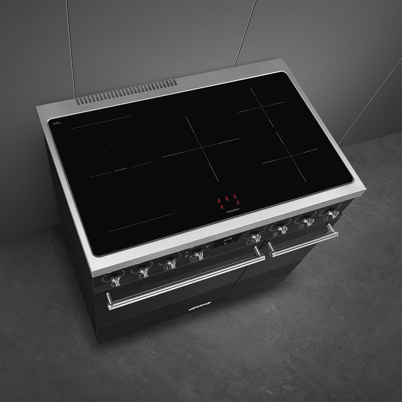 SMEG C92IMMB2 cuisinière avec taque à induction - 90cm