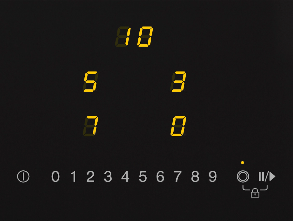 MIELE KM6520FL table de cuisson vitrocéramique - 60cm