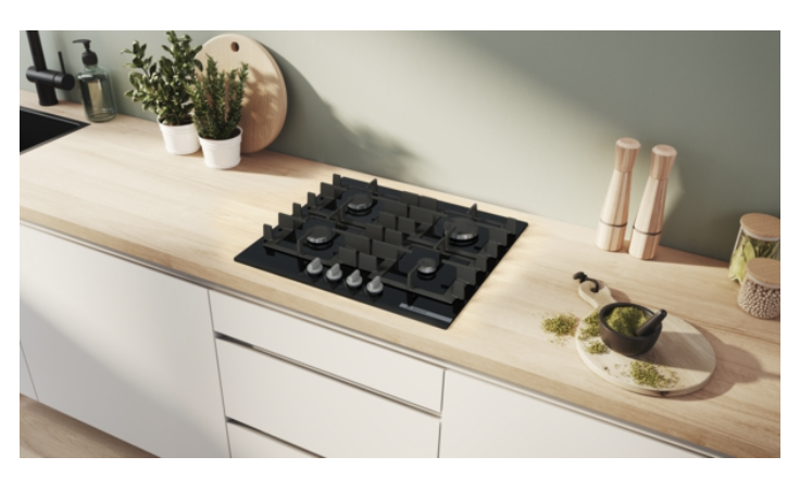 BOSCH PNP6B6K40 SERIE 4 table de cuisson au gaz - 60cm