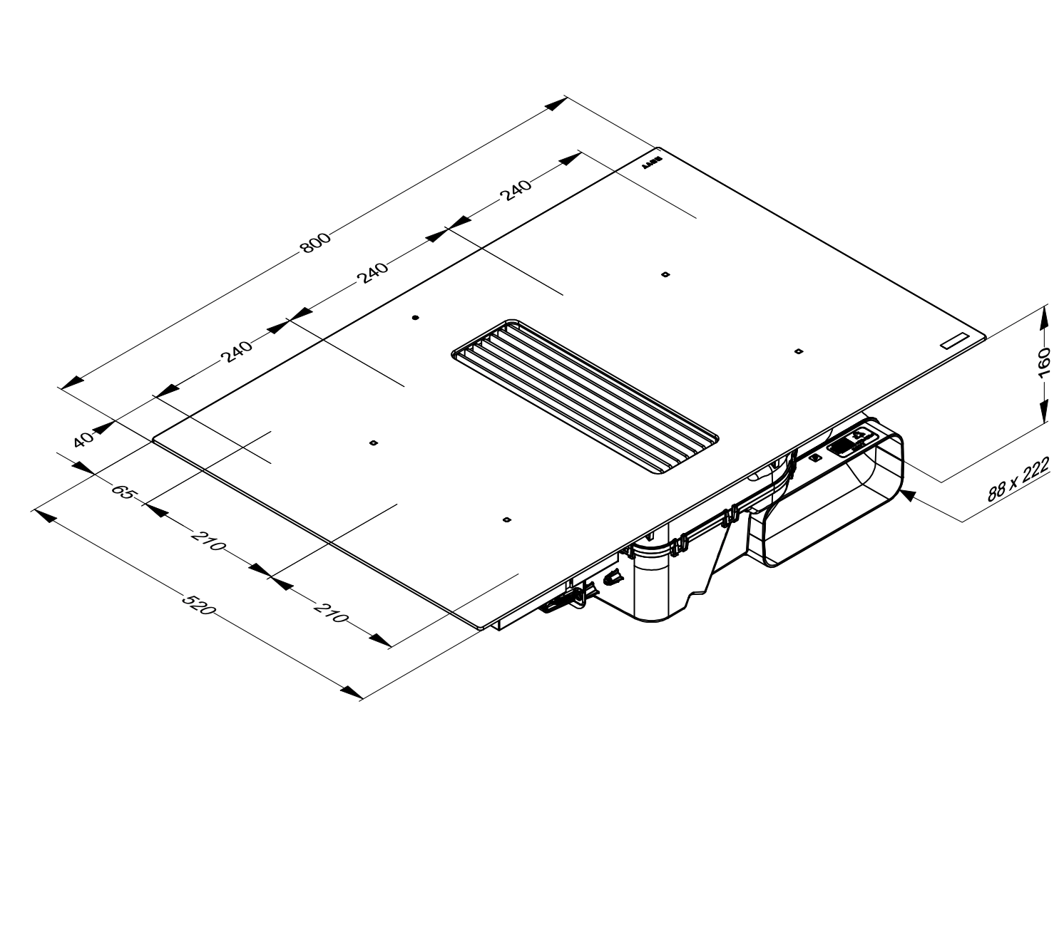 NOVY 1861-G1 EASY table de cuisson à induction - 80cm