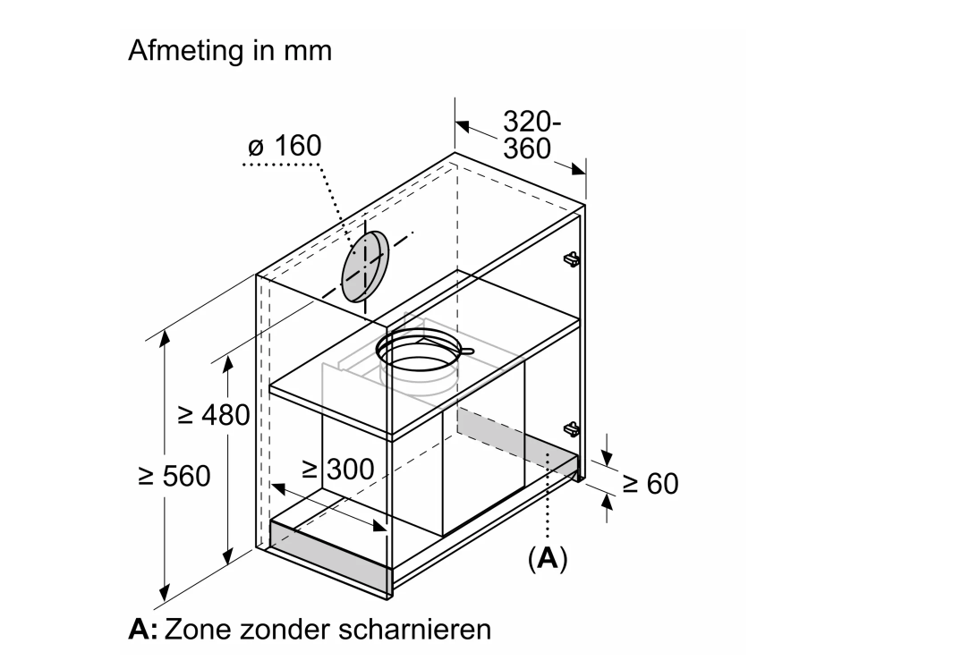 BOSCH DBB95CC60 hotte intégré - 90cm