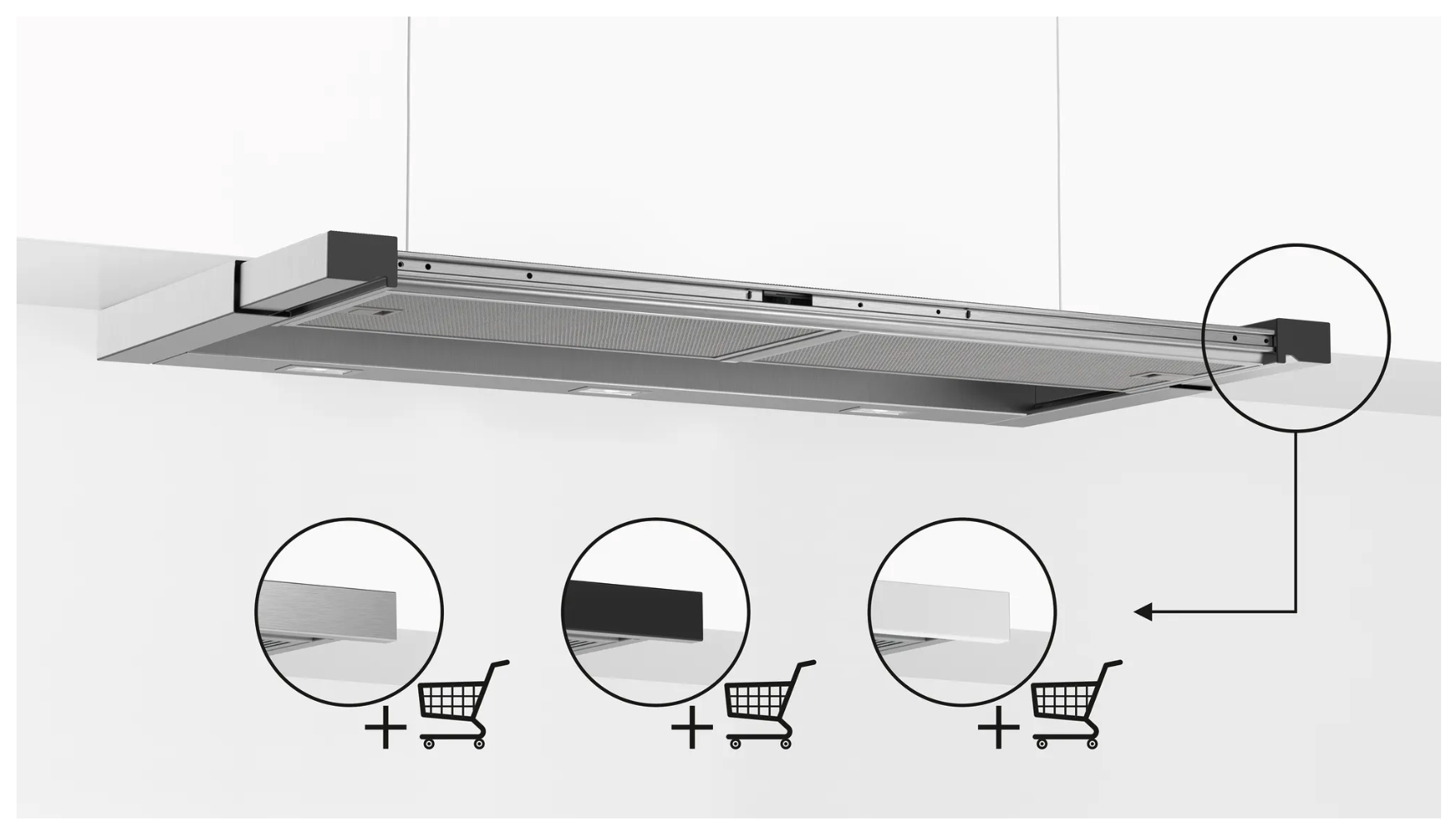 BOSCH DFR097T51 SERIE 6 hotte téléscopique - 90cm