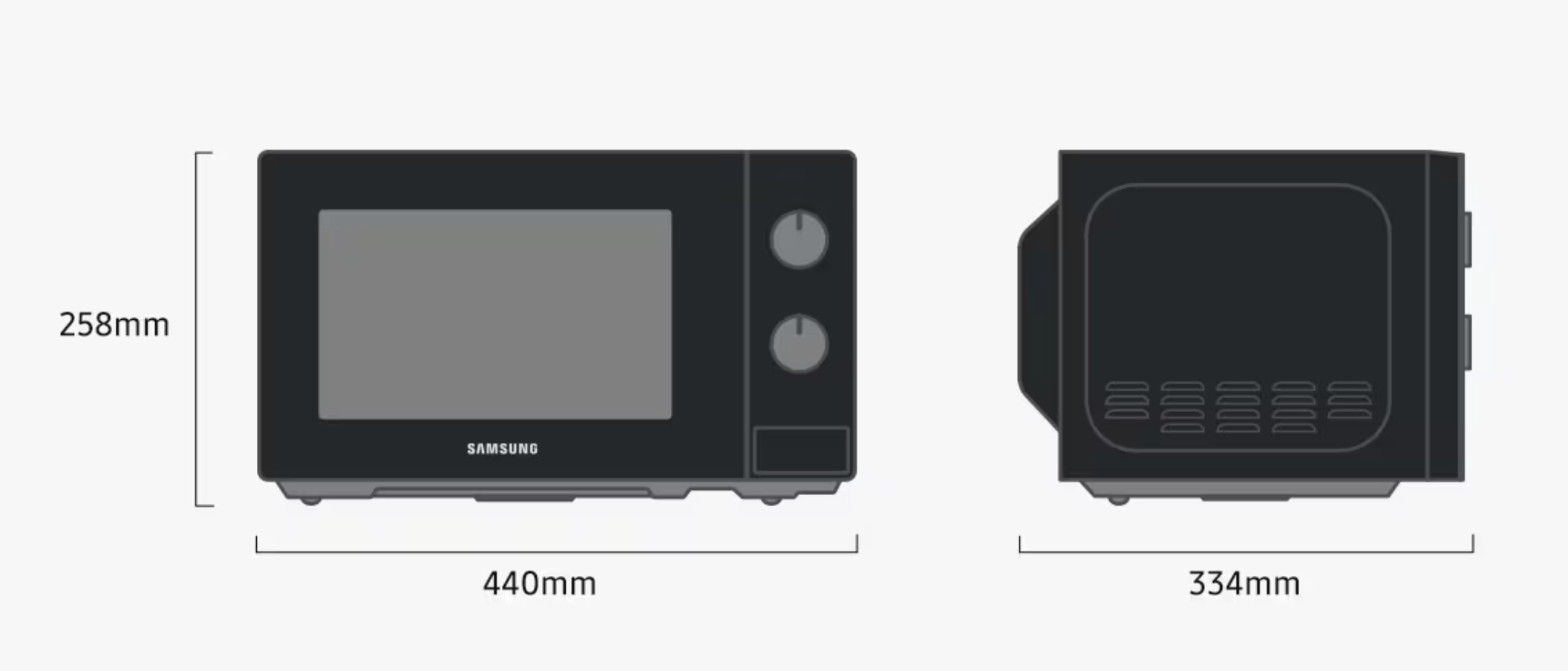 SAMSUNG MS20A3010AL four à micro-ondes pose-libre