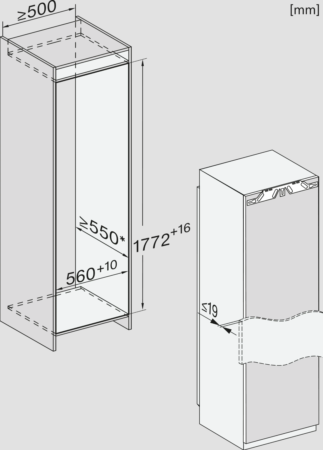 MIELE FNS7774D congélateur encastrable - 178cm