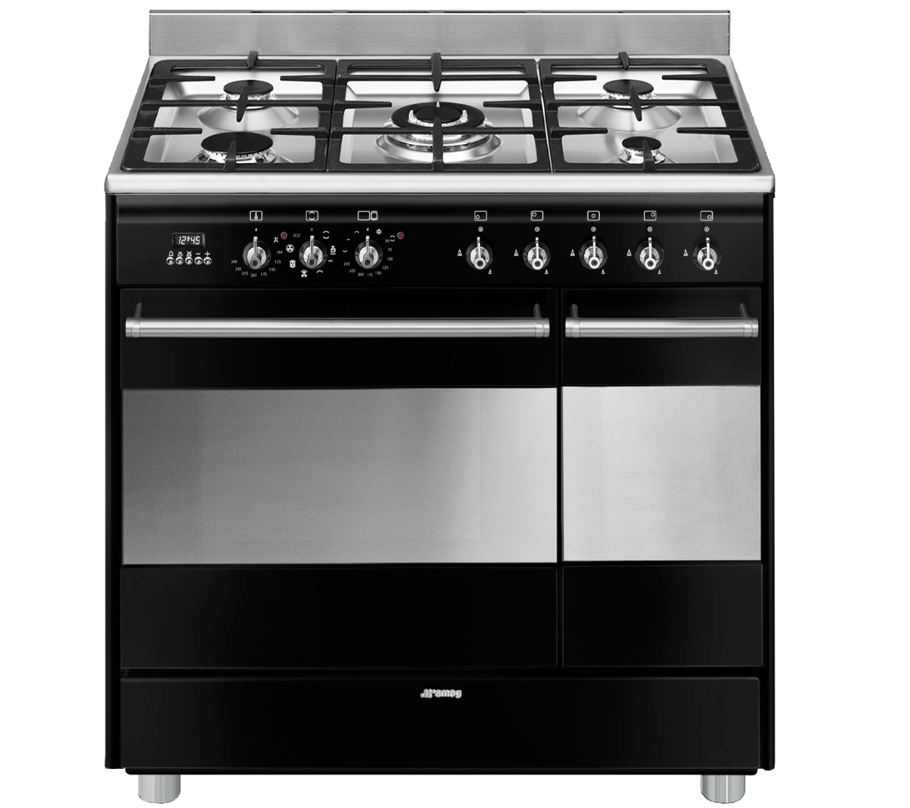 SMEG SCB92MN8 cuisinière avec taque à gaz - 90cm