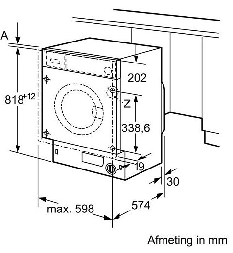 SIEMENS WI14W542EU IQ700 lave-linge encastrable
