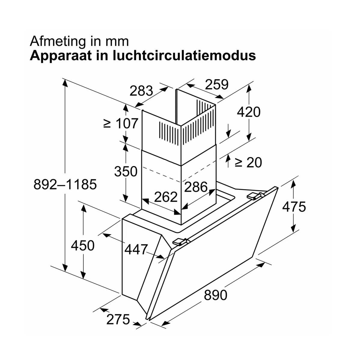 SIEMENS LC91KLT65 IQ700 hotte murale - 90cm