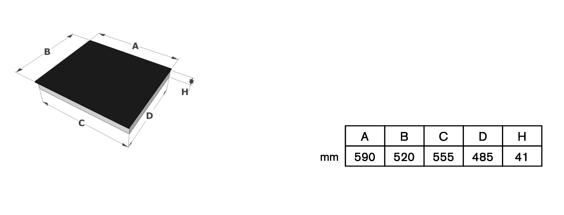 NOVY 1102 table de cuisson vitrocéramique - 60cm