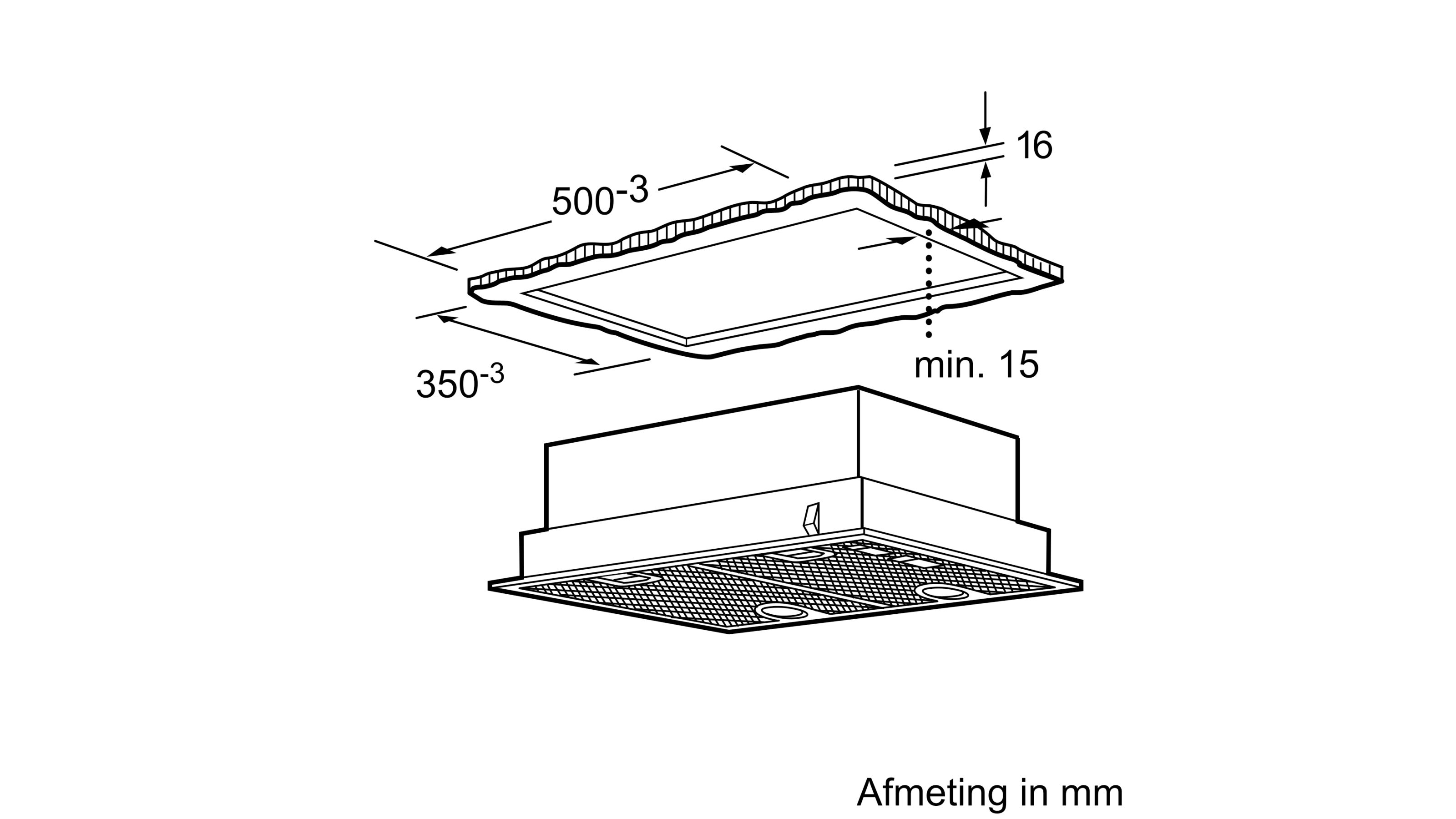 BOSCH DHL555BL SERIE 4 groupe d'extraction - 55cm