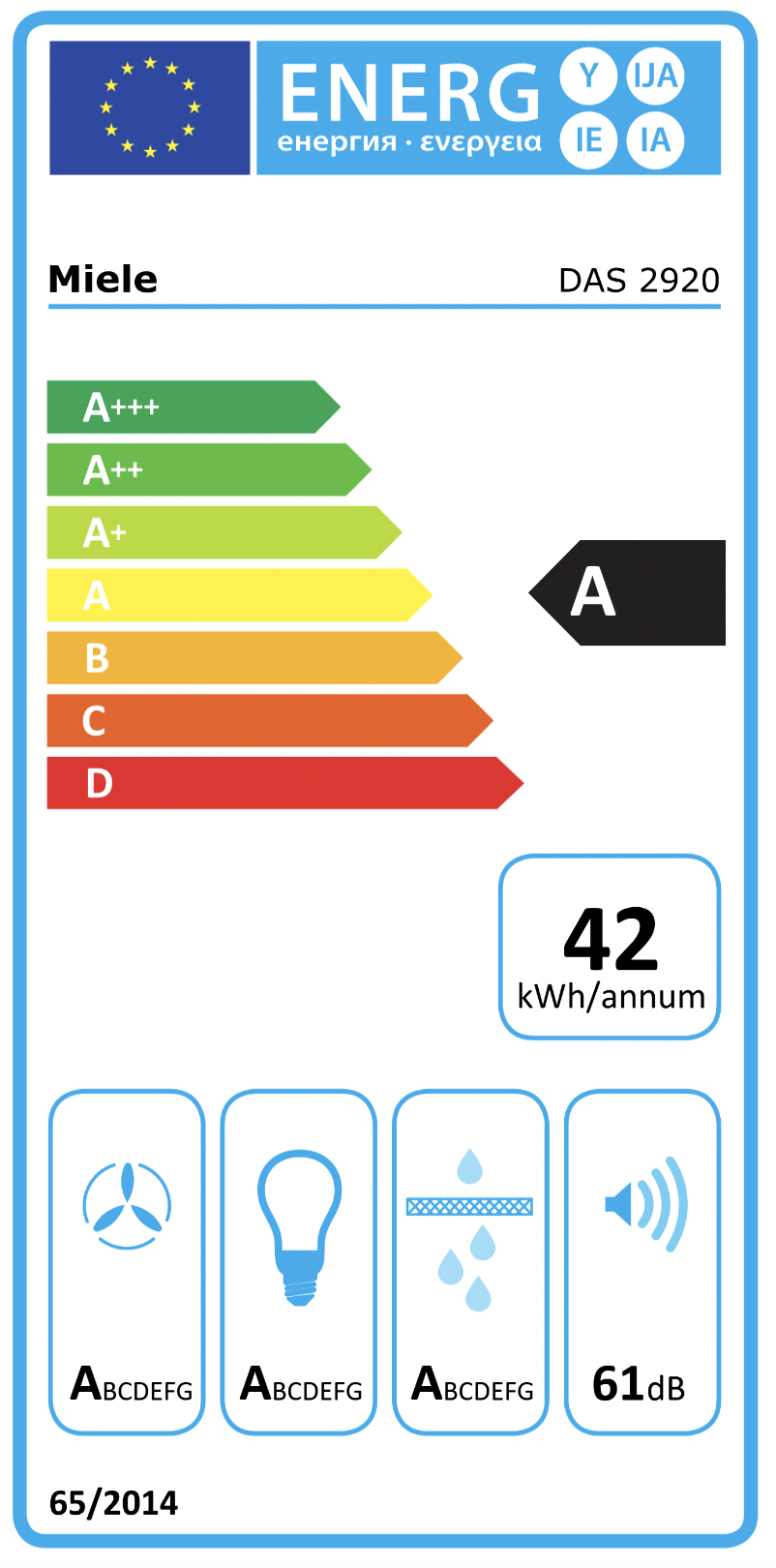 MIELE DAS2920EDST hotte téléscopique - 90cm