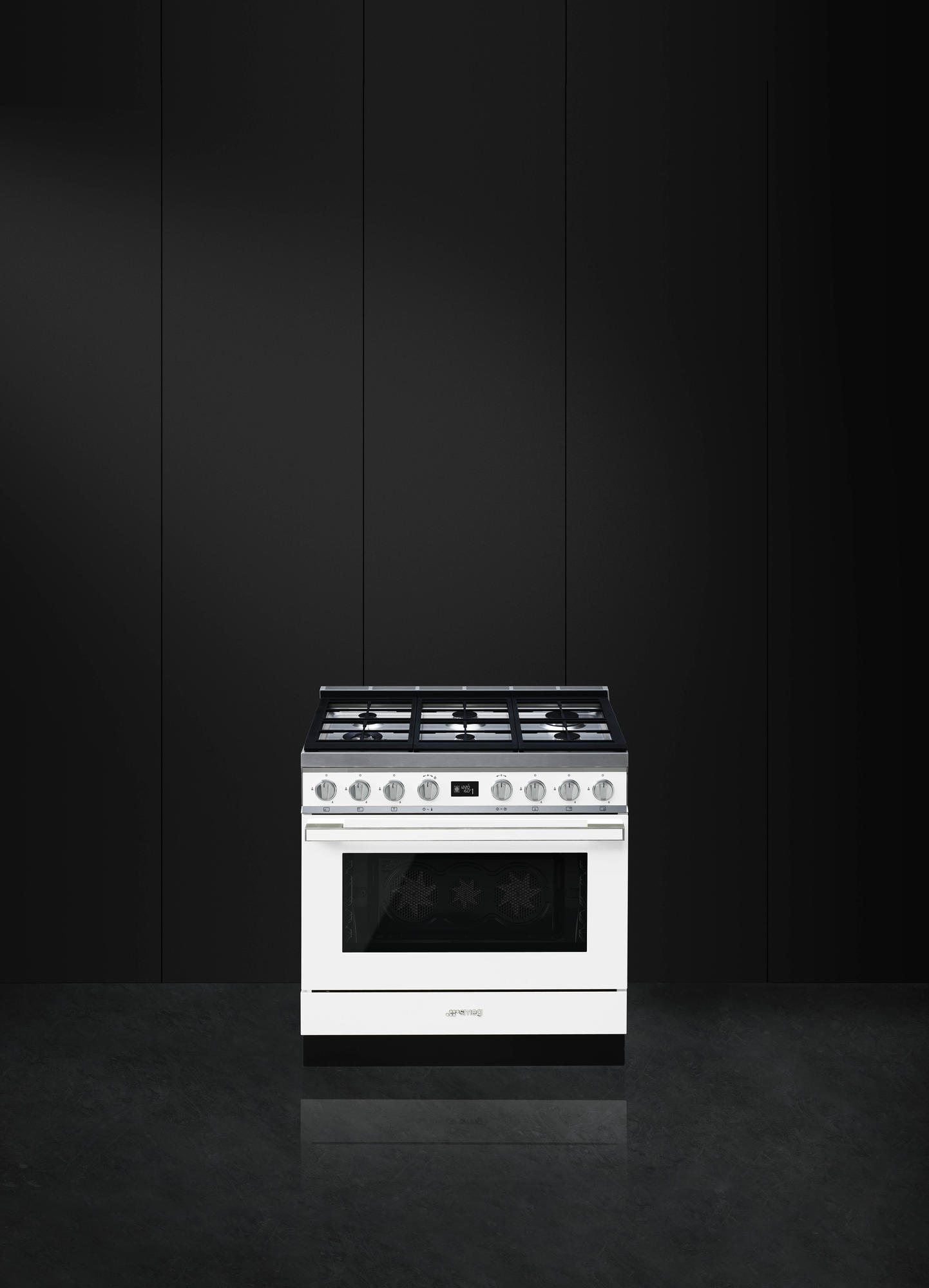 SMEG CPF9GPWH cuisinière avec taque à gaz - 90cm