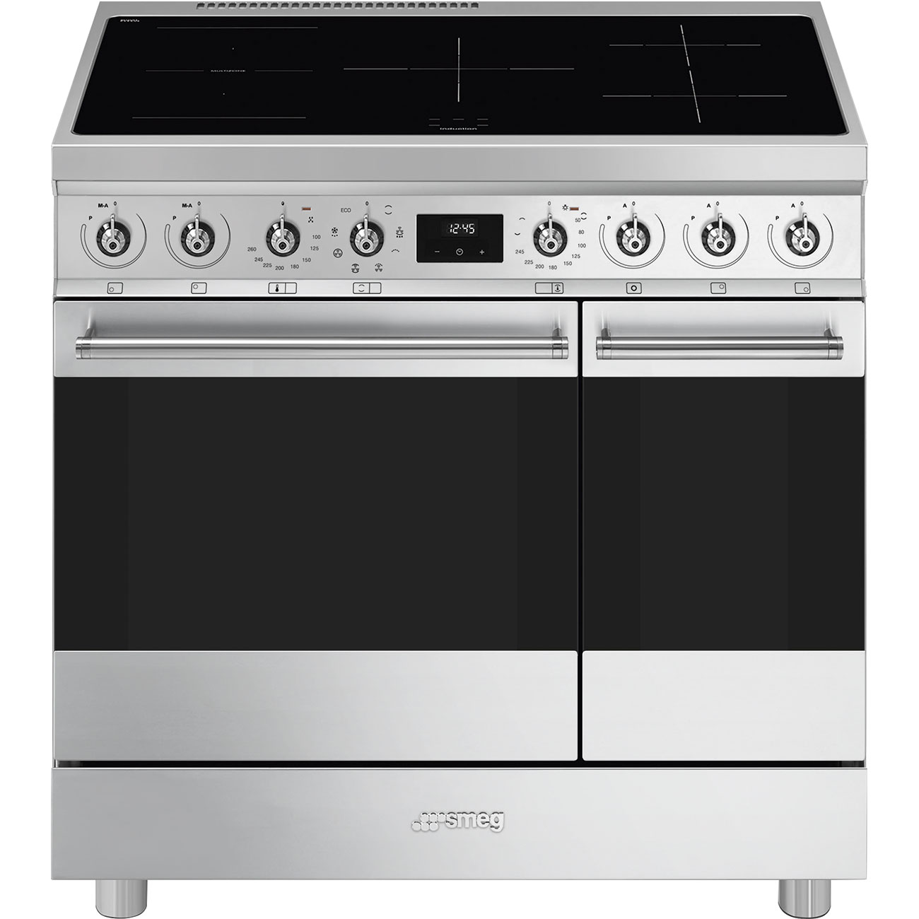SMEG C92IMX2 cuisinière avec taque à induction - 90cm