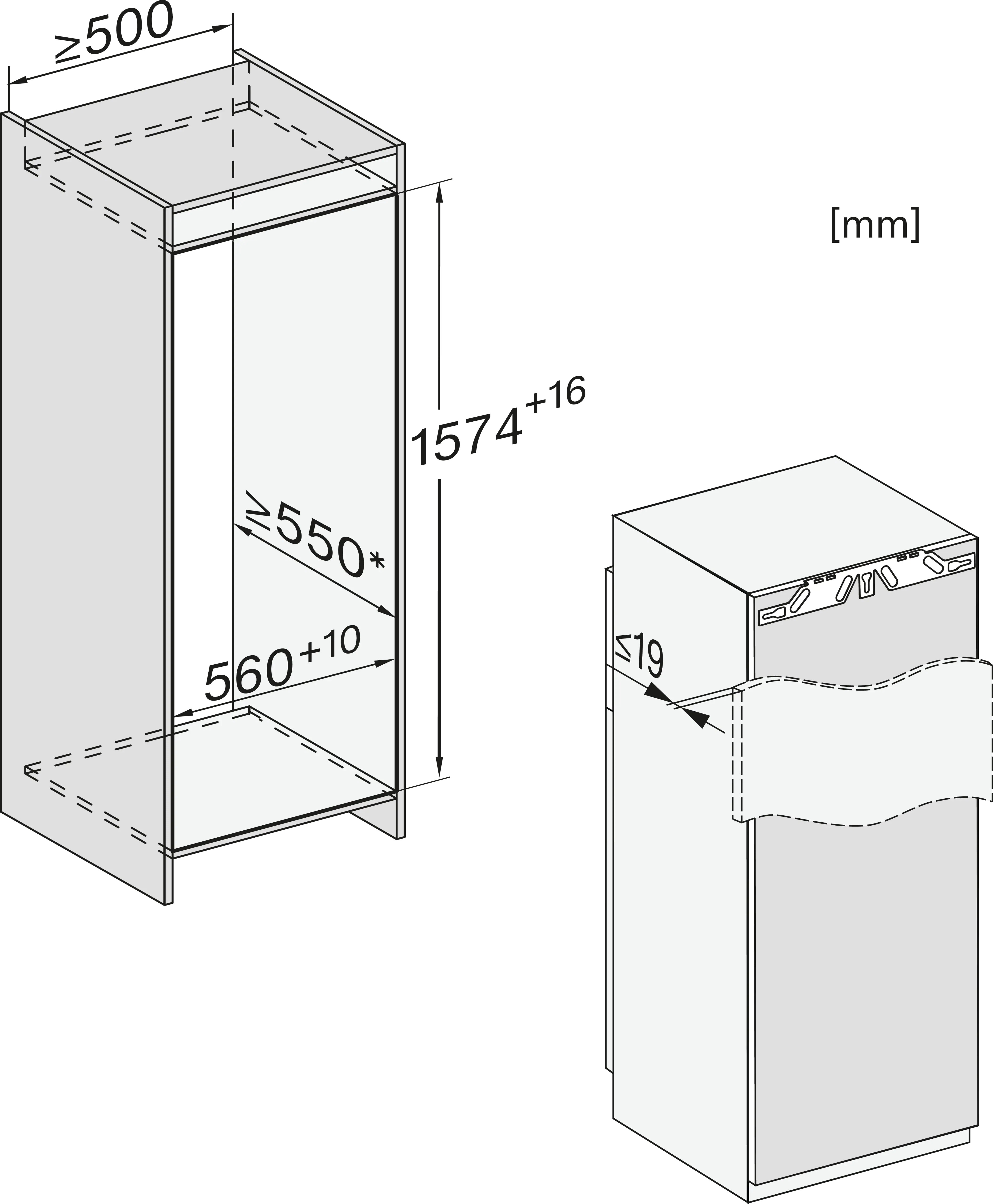 MIELE K7678D refrigérateur avec surgélateur - 153cm