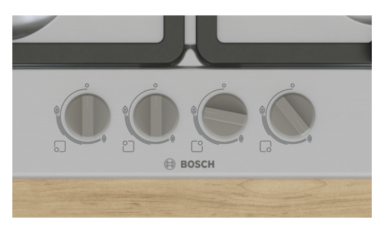 BOSCH PGH6B5K90 SERIE 4 table de cuisson au gaz - 60cm