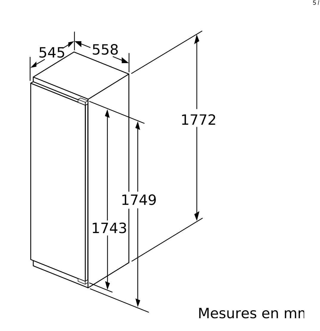 SIEMENS GI81NACE0 IQ500 congélateur encastrable - 178cm