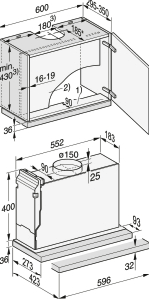 MIELE DAS2620EDST hotte téléscopique - 60cm
