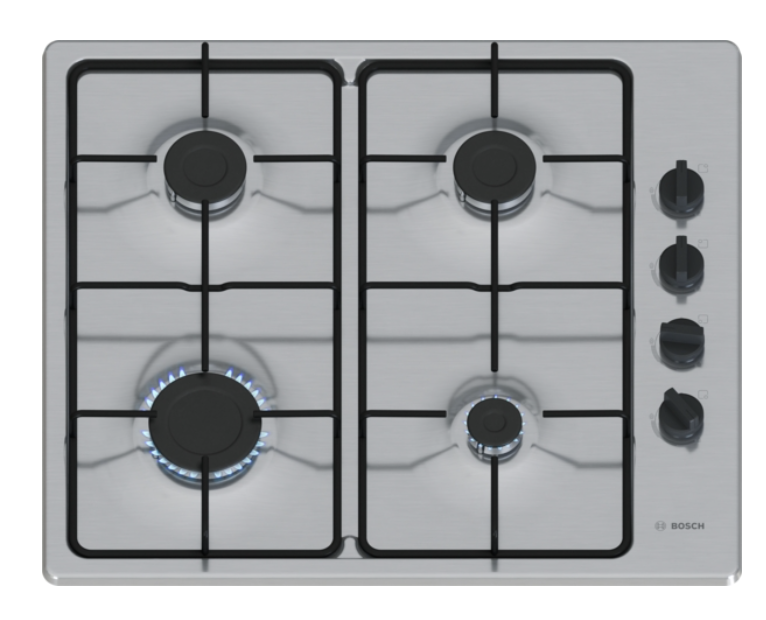 BOSCH PBP6B5K80 SERIE 2 table de cuisson au gaz - 60cm