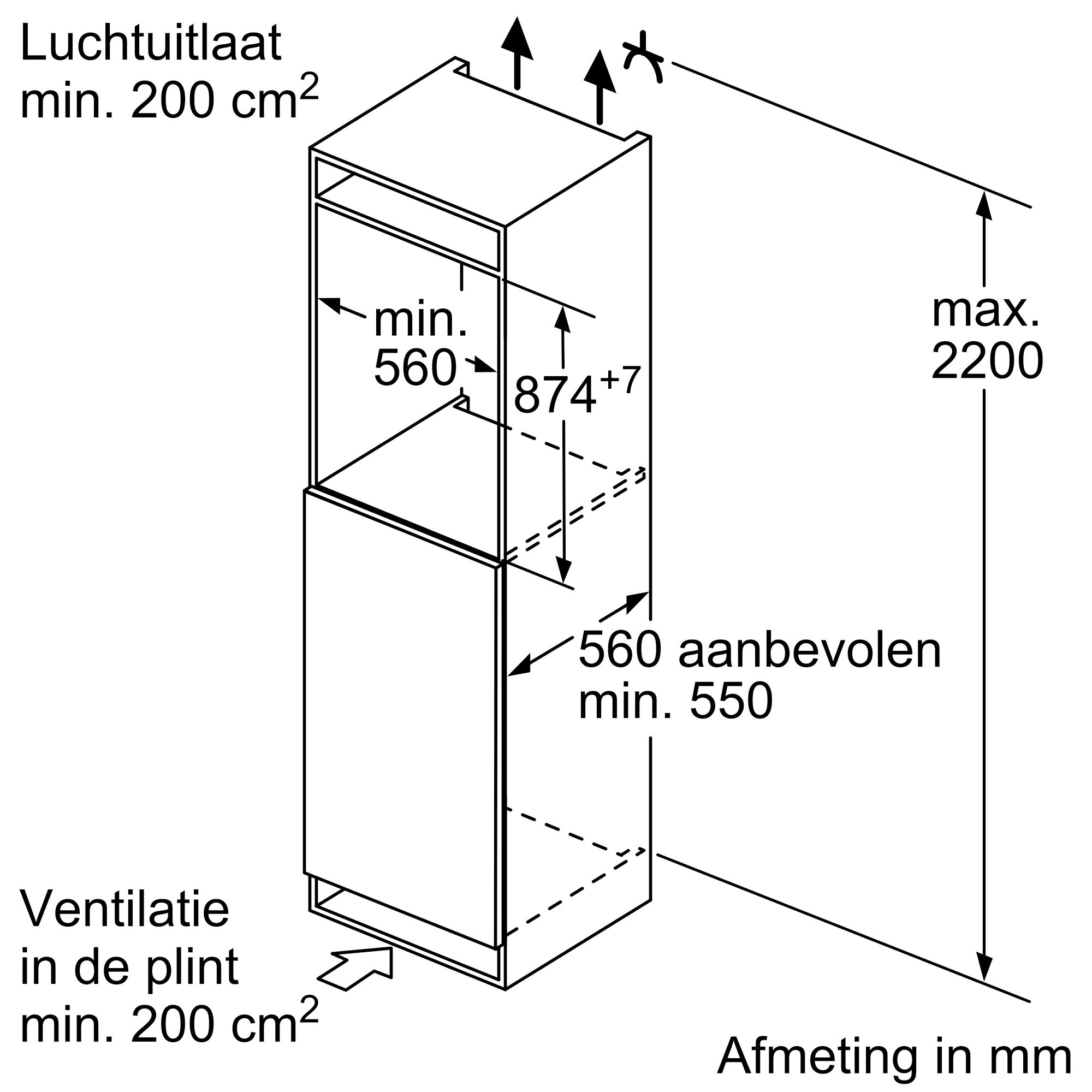 SIEMENS GI21VADE0 IQ500 congélateur encastrable - 88cm