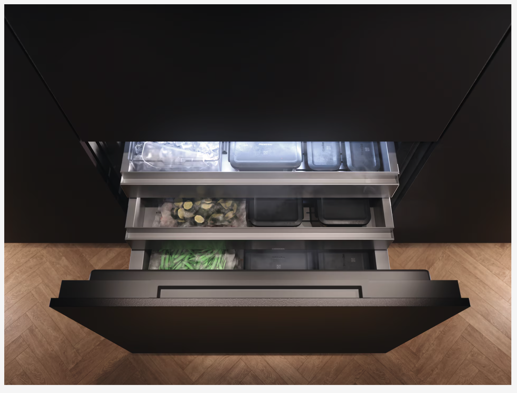 MIELE KFMC3844L combiné réfrigérateur-congélateur - 213cm