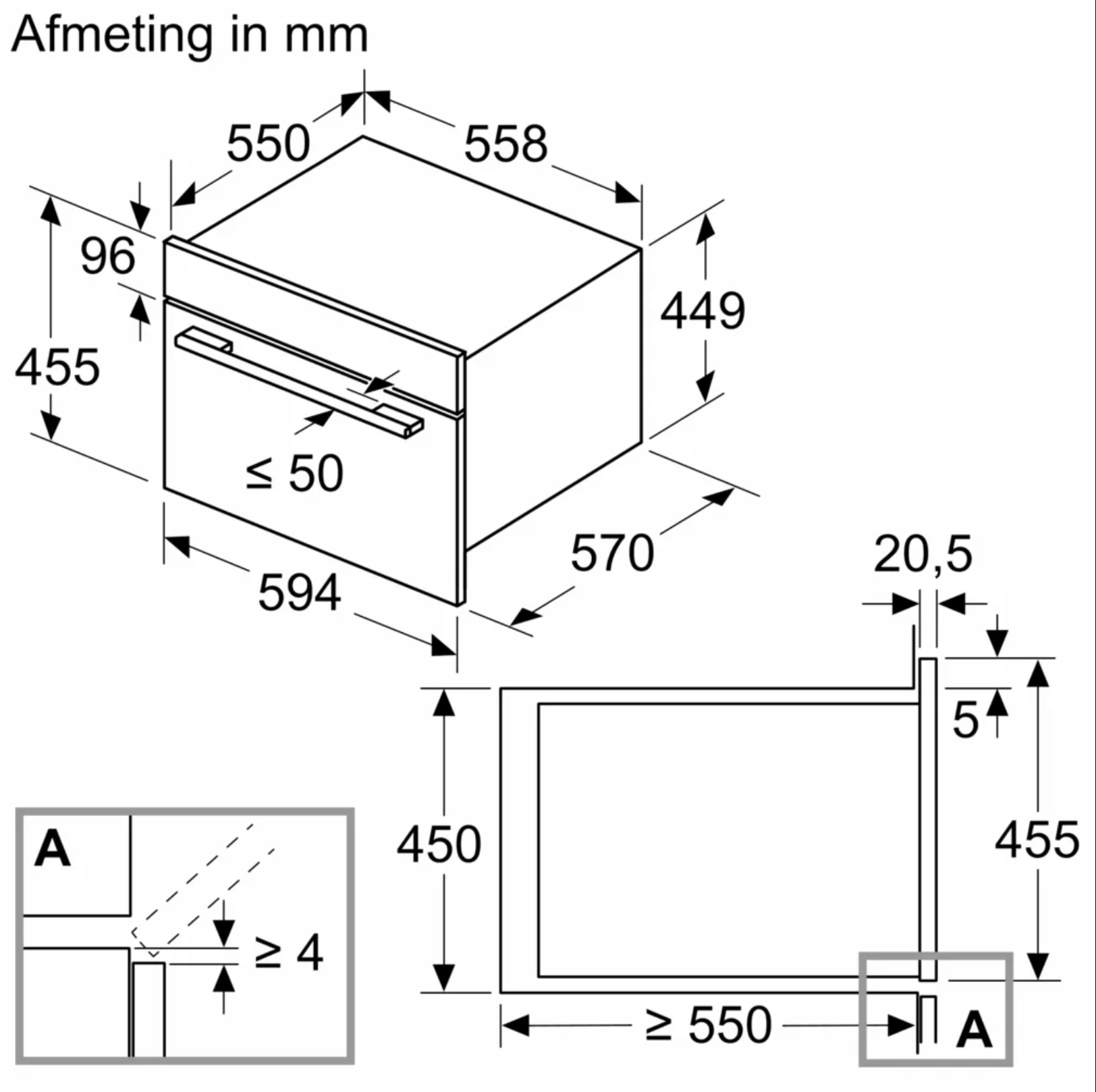 BOSCH CMA485GB2 SERIE 6 four à micro-ondes - combi - 45cm