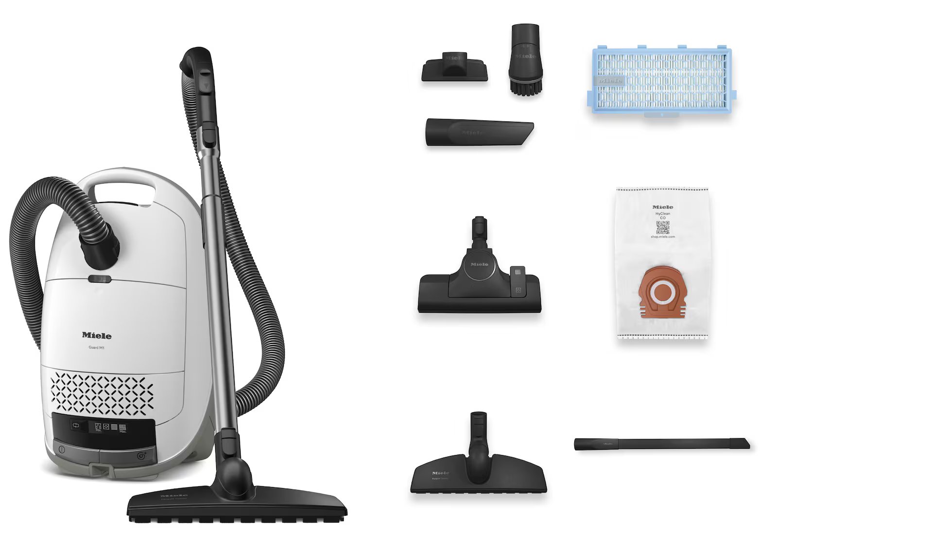 MIELE GUARDM1PARQUETFLEXBRILLIANTWHITECE GUARD GUARD Aspirateur traîneau blanc