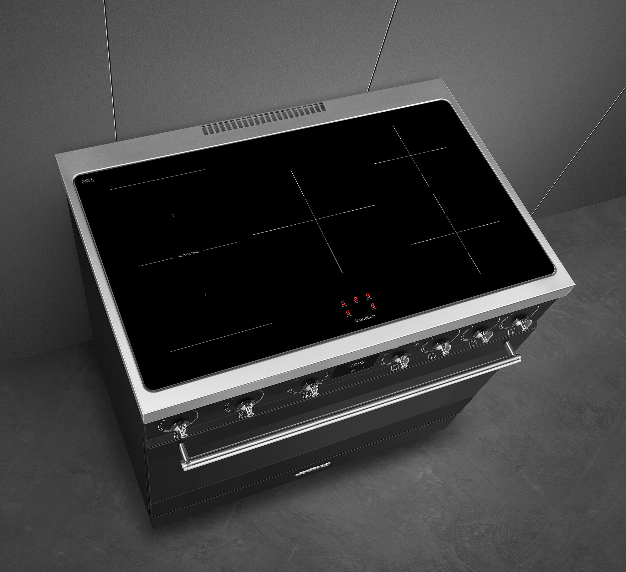 SMEG C9IMMB2 cuisinière avec taque à induction - 90cm