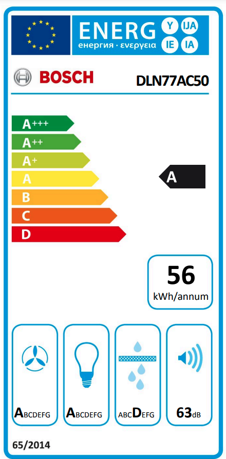 BOSCH DLN77AC50 Serie 6 groupe d'extraction - 70cm