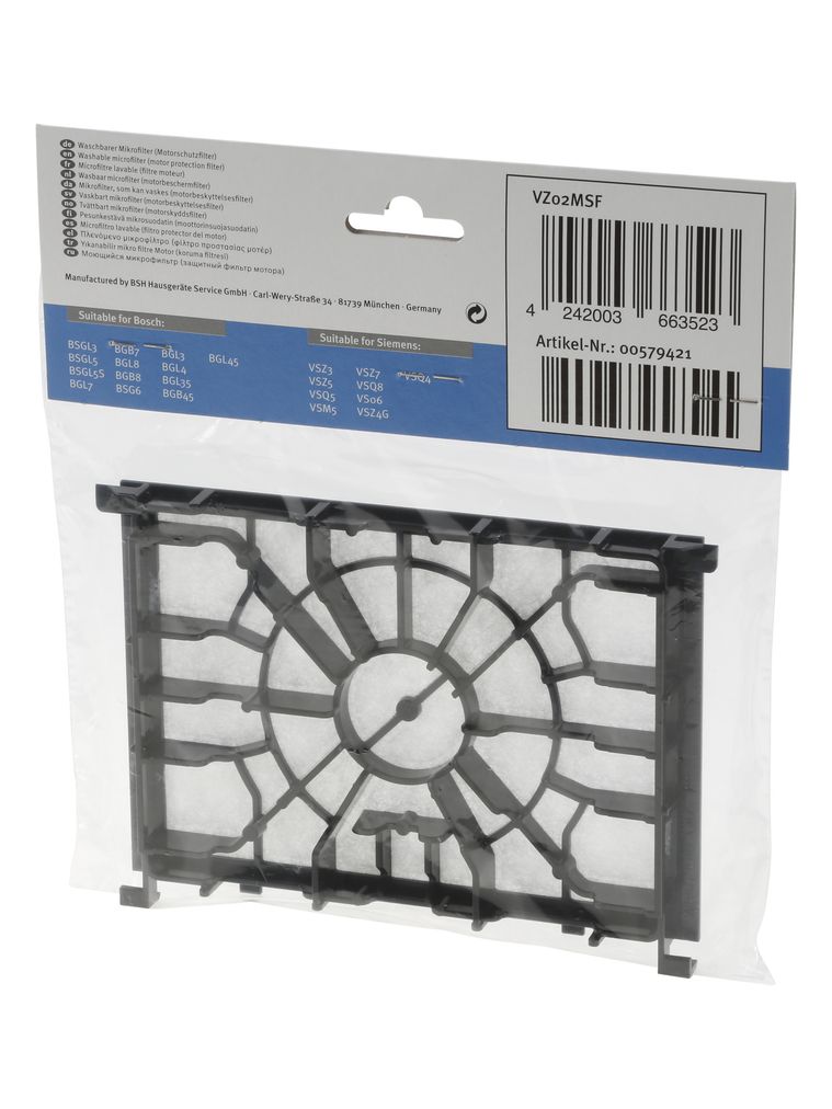 BOSCH BBZ02MPF filtre moteur