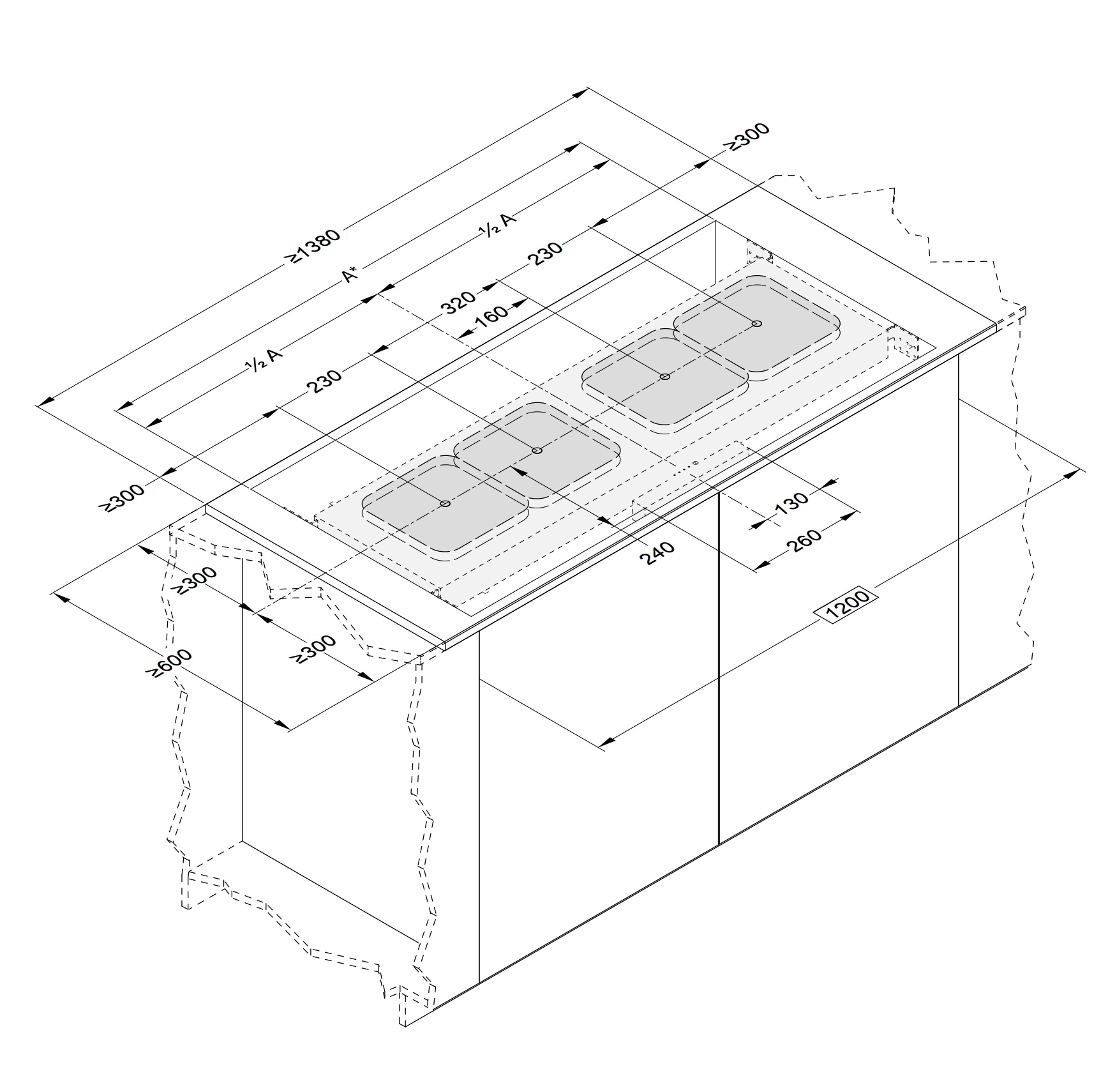 NOVY 53007-C0 système d'induction sous-encastrable