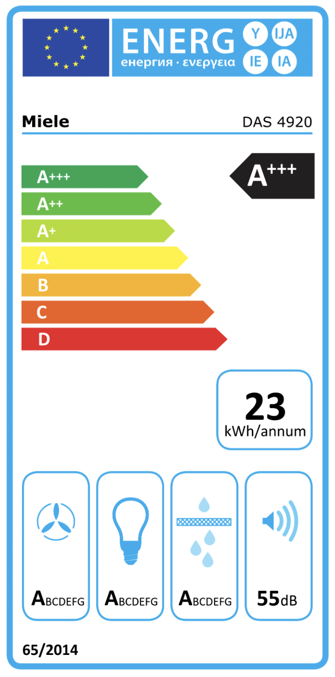 MIELE DAS4920EDST hotte téléscopique - 90cm